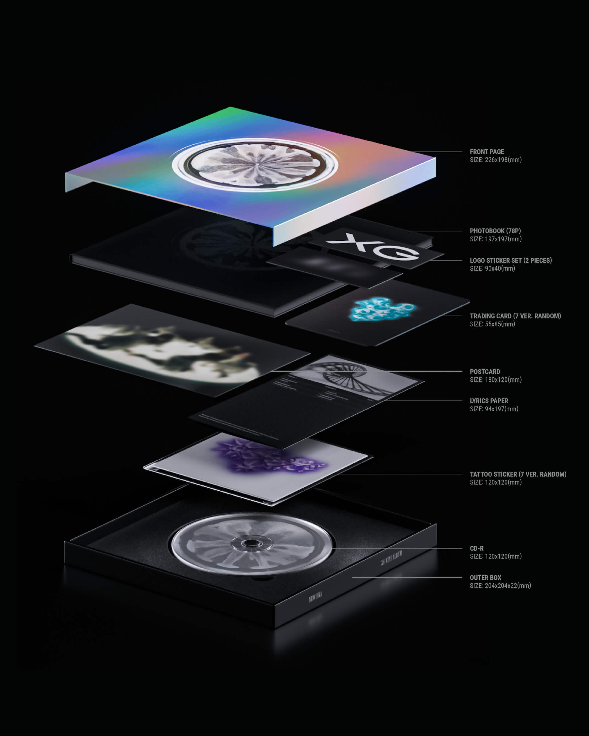 XG、待望の1stミニアルバム『NEW DNA』を9月27日にリリース！全2形態となるCD BOXの予約販売がスタート、コンセプト映像も公開 music230725-xg3
