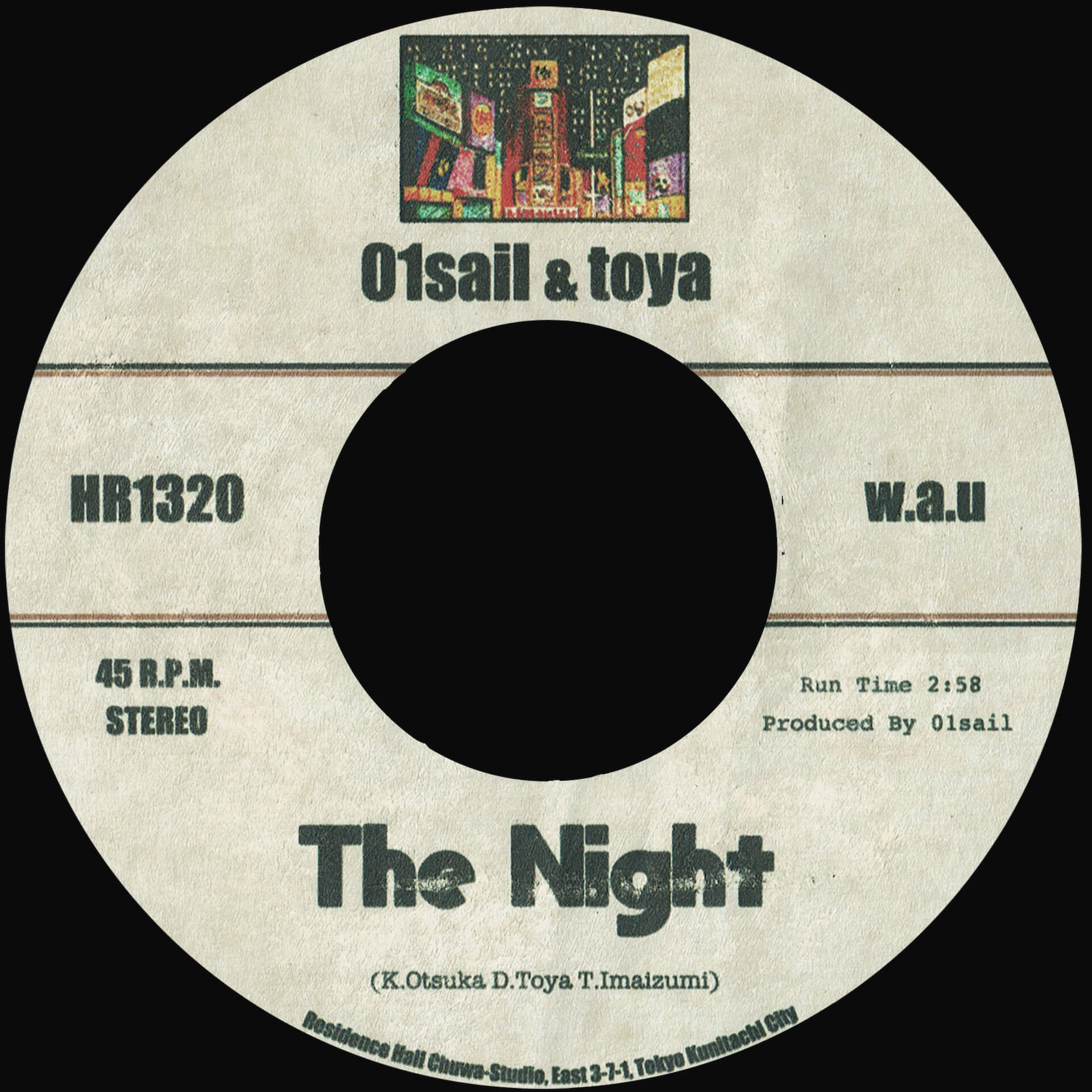 w.a.uのプロデューサー・01sail、toya（いーはとーゔ）を迎えた3rdシングル「The Night」をリリース｜サザンソウルからの影響を伺わせる、懐かしくも甘美な一曲 music230911-01sail2