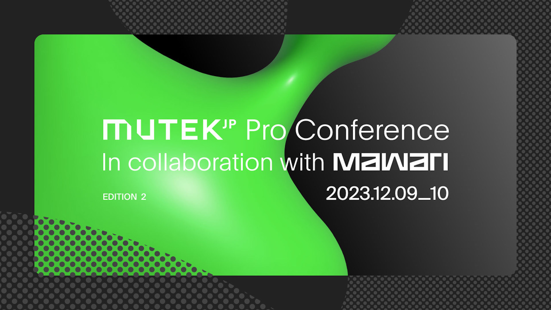『MUTEK.JP 2023』にてカンファレンスイベント＜MUTEK.JP Pro Conference in collaboration with Mawari＞が渋谷ストリーム ホールにて開催 art231128-mutekjp-01