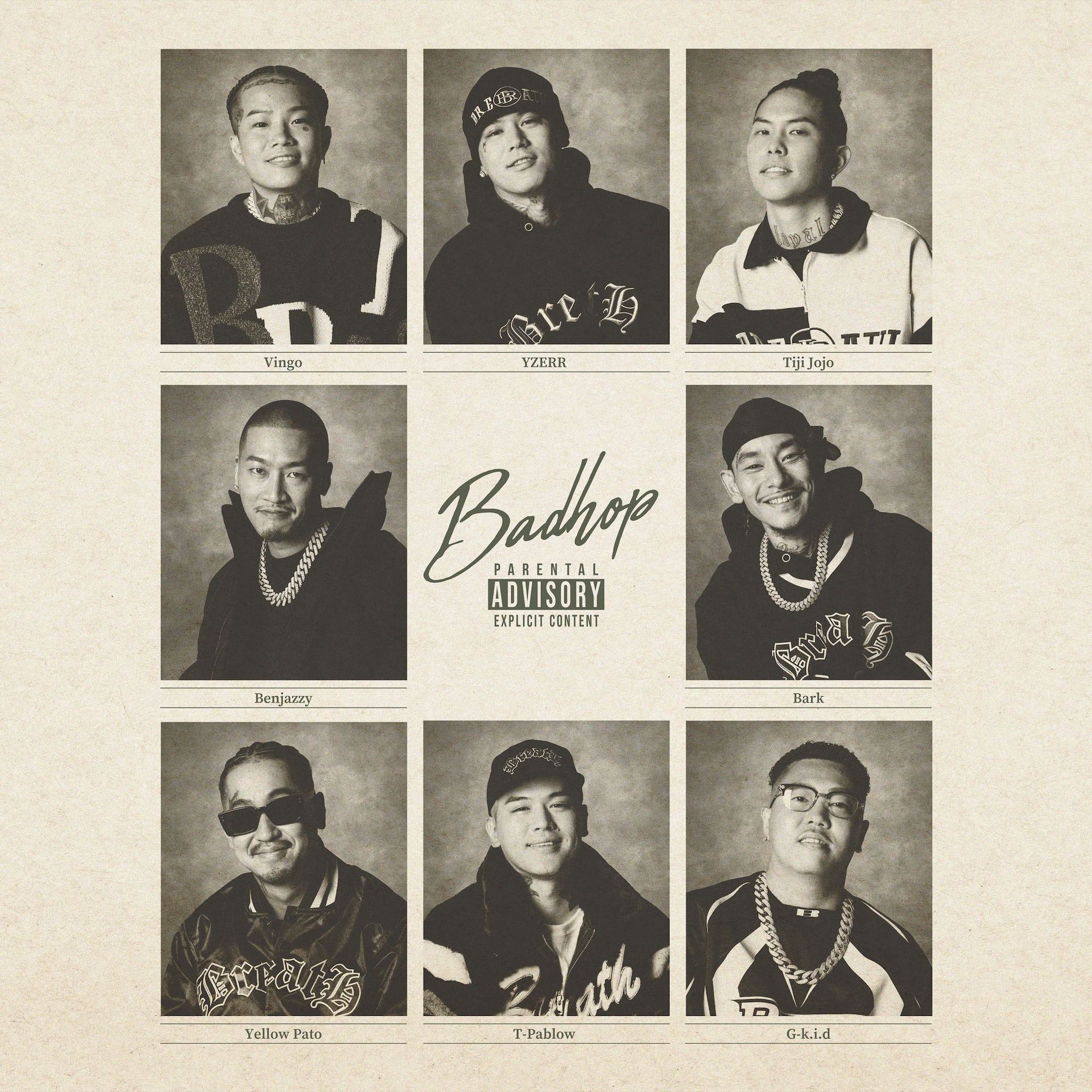 BAD HOP、ラストアルバム『BAD HOP（THE FINAL Edition）』が配信開始｜ジャケット写真では8人が笑顔に music240322-bad-hop1