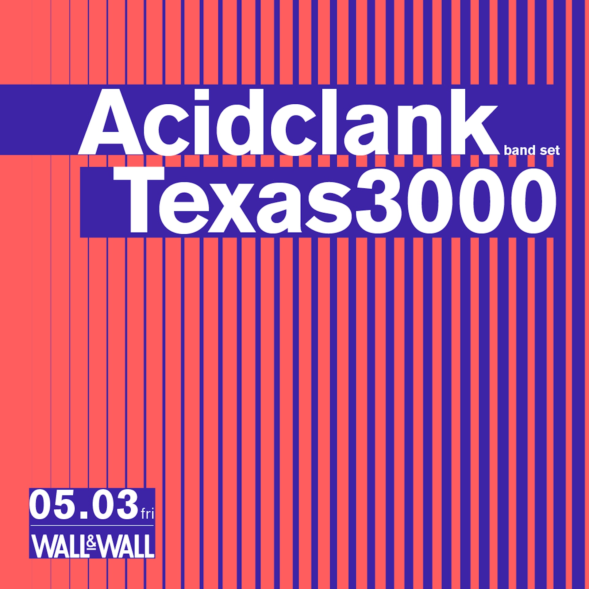 Acidclank（BAND SET）とTexas 3000が表参道・WALL&WALLで共演 music240415-acidclank-texas30002