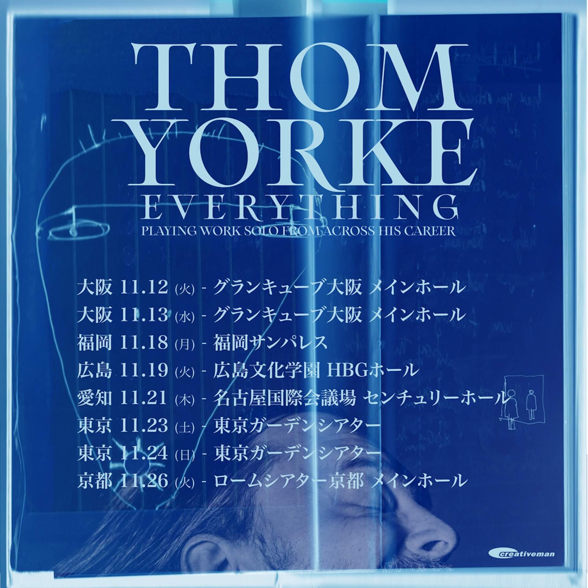 トム・ヨーク、初となるソロツアーを11月に日本で開催｜レディオヘッドからザ・スマイルまで、キャリアを総括するセットリストで全国6箇所を回る music240603-thom-york1