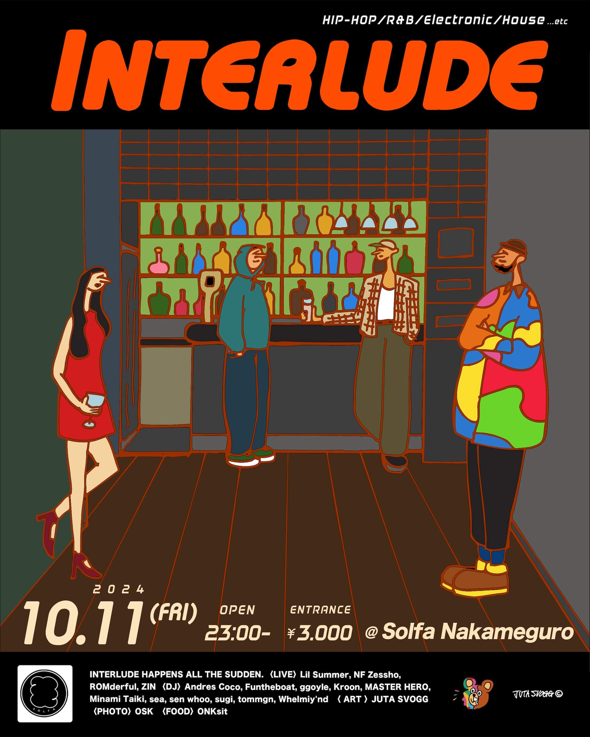 Whelmiy’nd主催イベント＜INTERLUDE＞が中目黒・solfaにて開催｜ROMderful、ZIN、NF Zessho、Lil Summerらが登場 music240913-interlude6