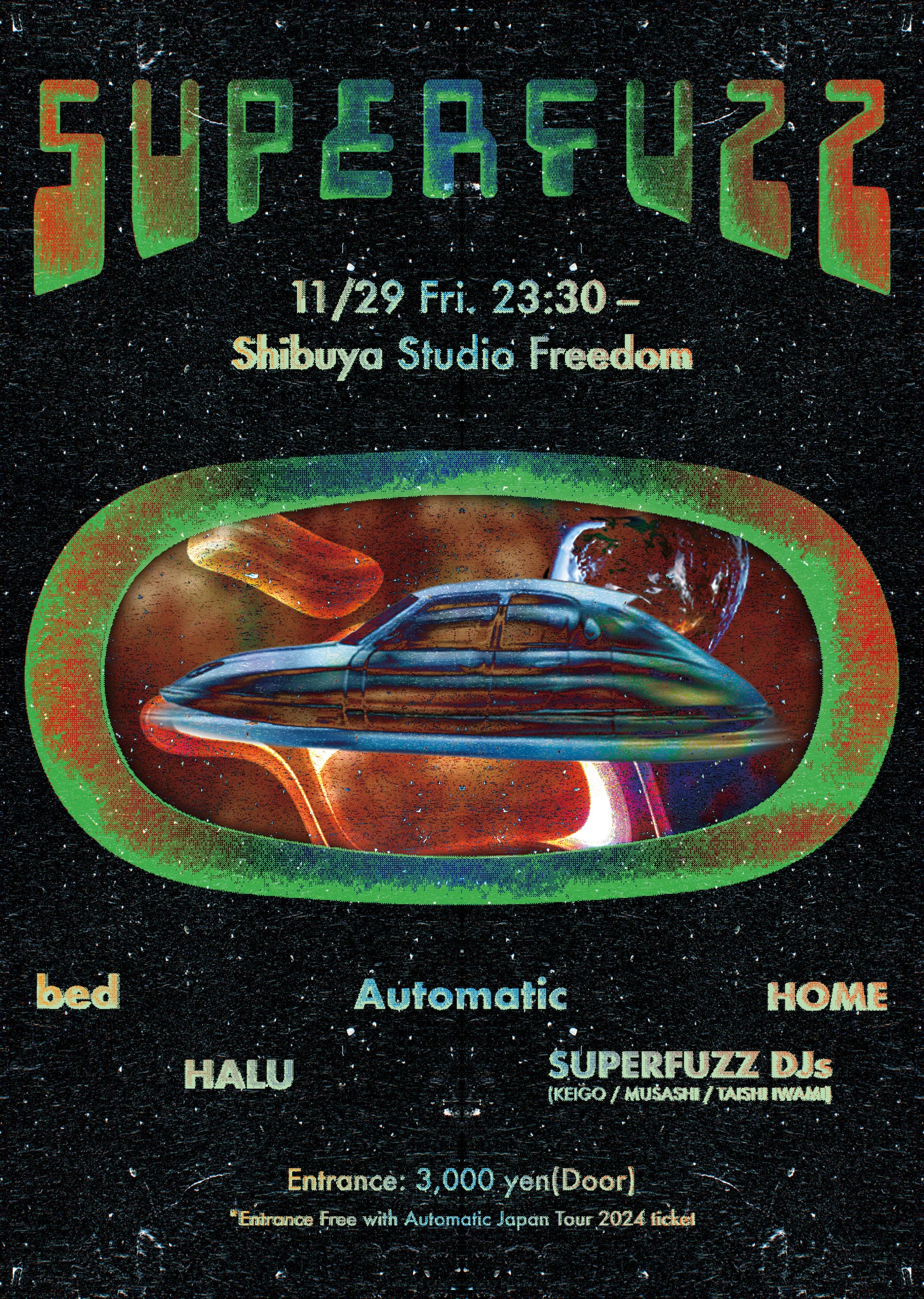 LAよりAutomaticが来日、国内からはbedとHOMEがライブアクトで出演｜SUPERFUZZによるオールナイトイベントが渋谷・Studio Freedomにて開催 music241108-superfuzz1