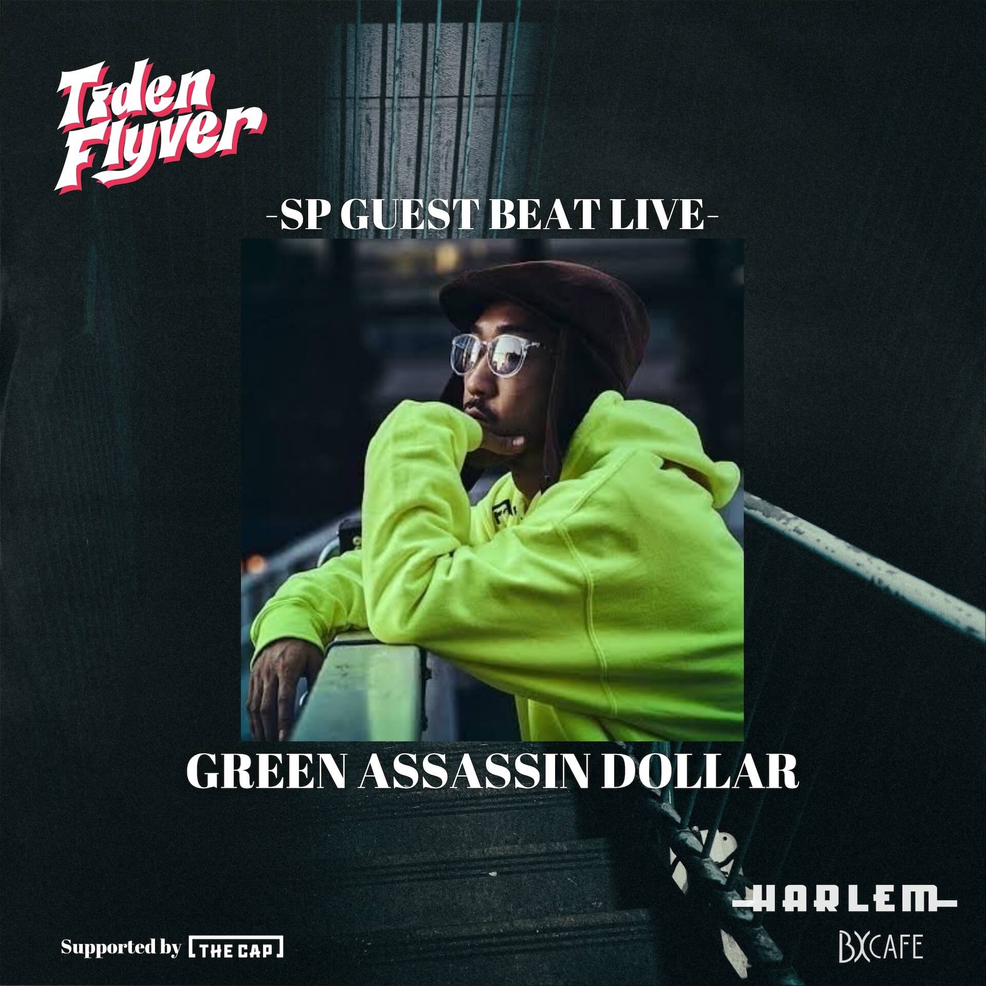 仙人掌、GREEN ASSASSIN DOLLAR、SCRATCH NICEらが出演｜渋谷・HARLEMの1年を締めくくるHip-Hopイベント＜Tiden Flyver＞今週日曜日に開催 music241223-harlem4