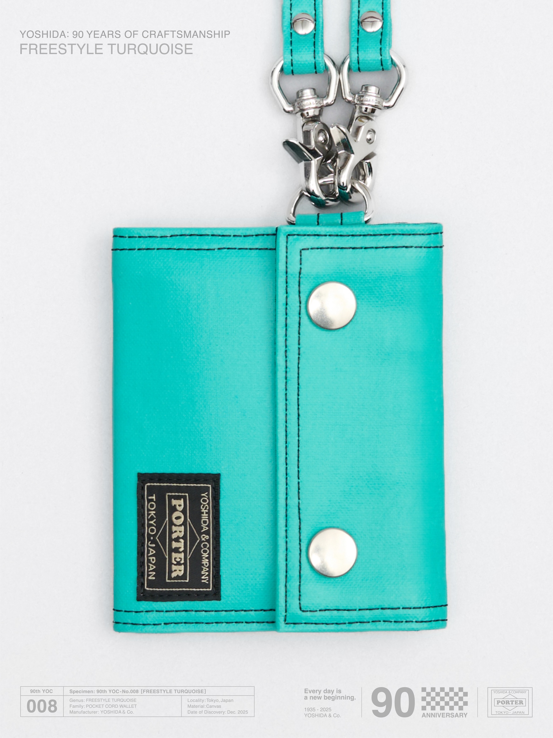 吉田カバン創業90周年を記念して〈PORTER〉FREE STYLE “TURQUOISE”が完全数量限定発売 sub9-2