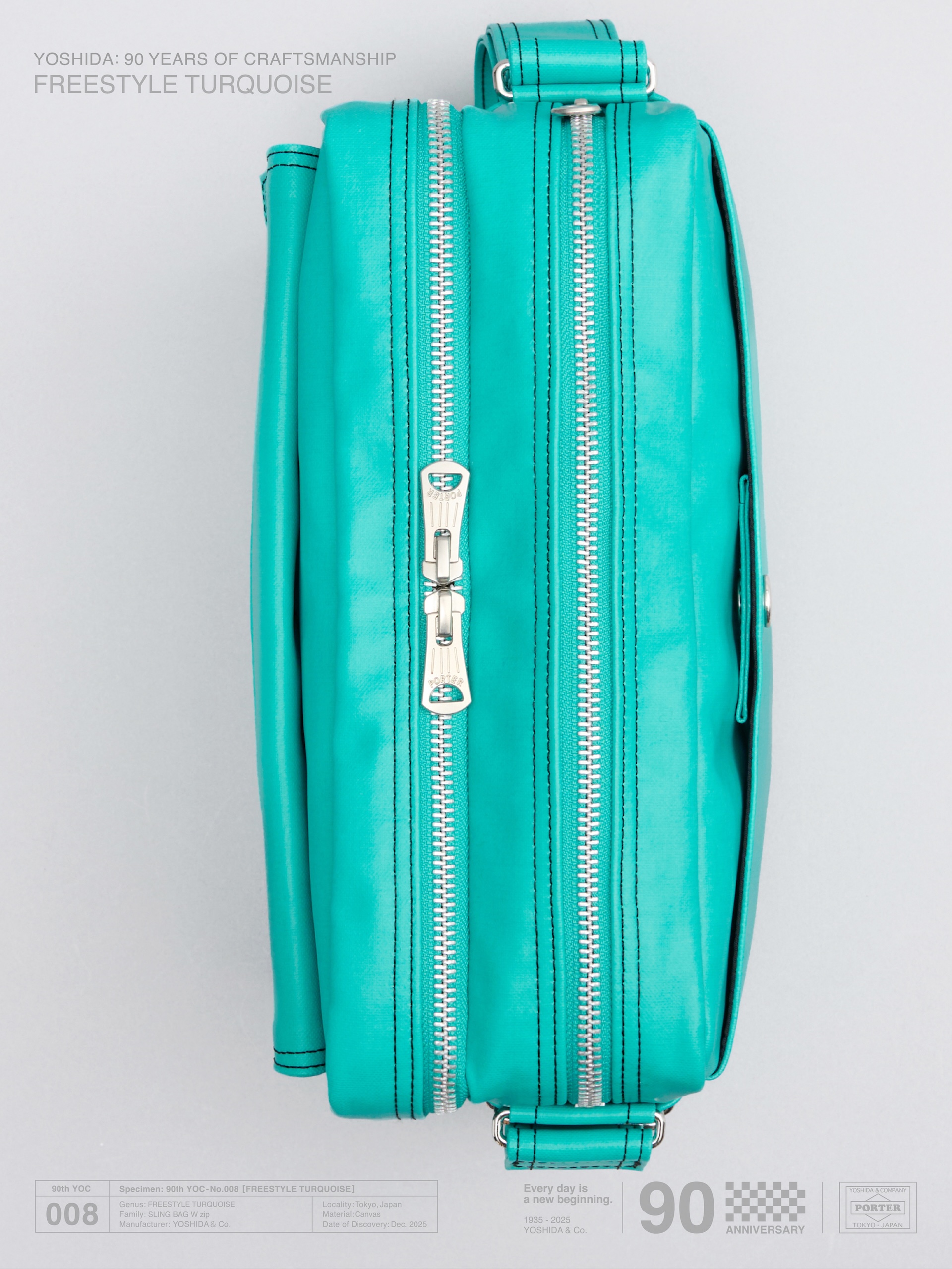 吉田カバン創業90周年を記念して〈PORTER〉FREE STYLE “TURQUOISE”が完全数量限定発売 sub10