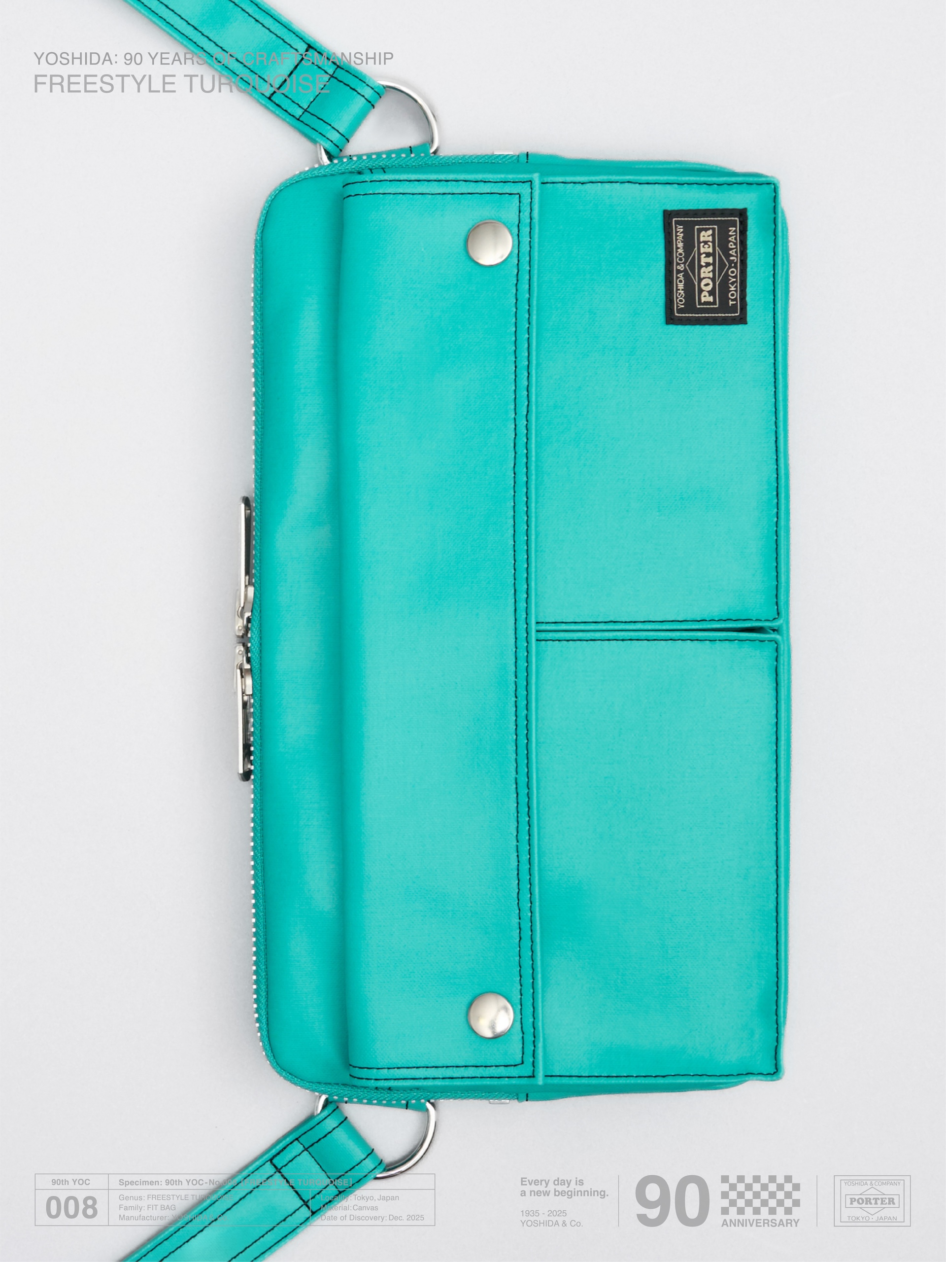 吉田カバン創業90周年を記念して〈PORTER〉FREE STYLE “TURQUOISE”が完全数量限定発売 sub11-1