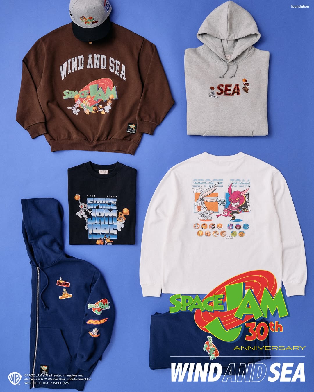 〈WIND AND SEA〉が公開30周年を迎える映画『SPACE JAM』との最新コラボを発表 wind-and-sea-space-jam-9