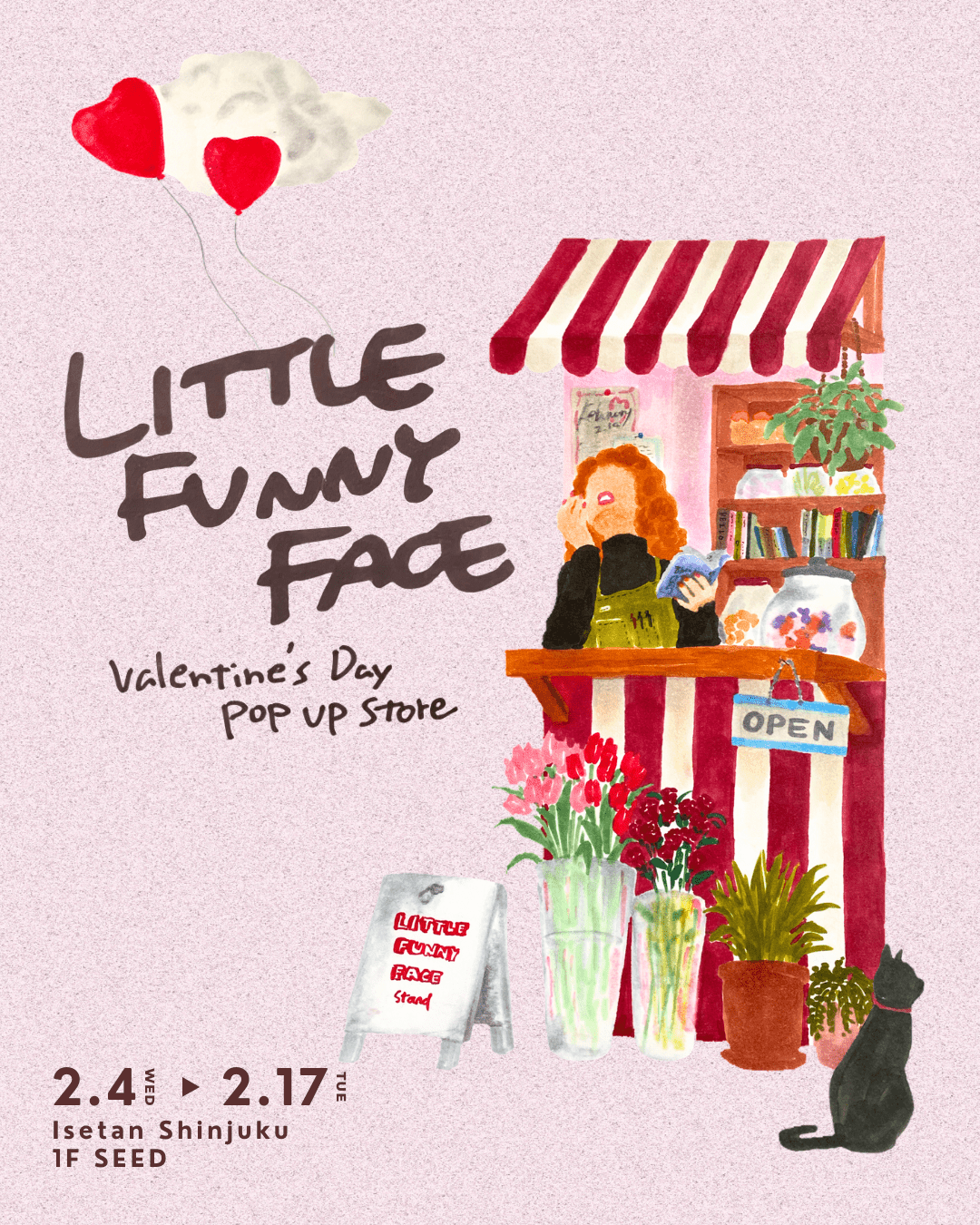 NARIによる雑貨ブランド〈LITTLE FUNNY FACE〉がバレンタインをテーマにしたポップアップを開催 475e271bce4d55f31b194c276aa26296