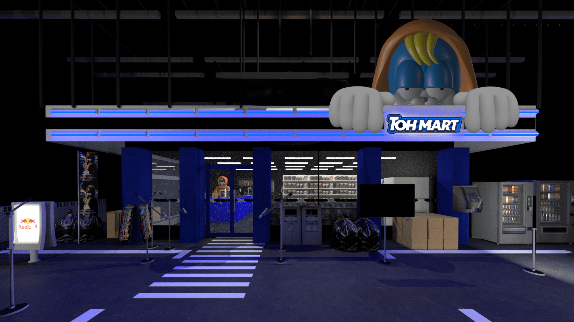 音を立てれば即退場。Red Bullをパートナーに迎えた“全商品盗めるコンビニ”「盗-TOH-」が赤坂に出現！BMXから宅麺まで、スリル満点の体験型イベントが明日より開幕 72ff207fc511e54ed6f3a11a20ead27b-1920x1080