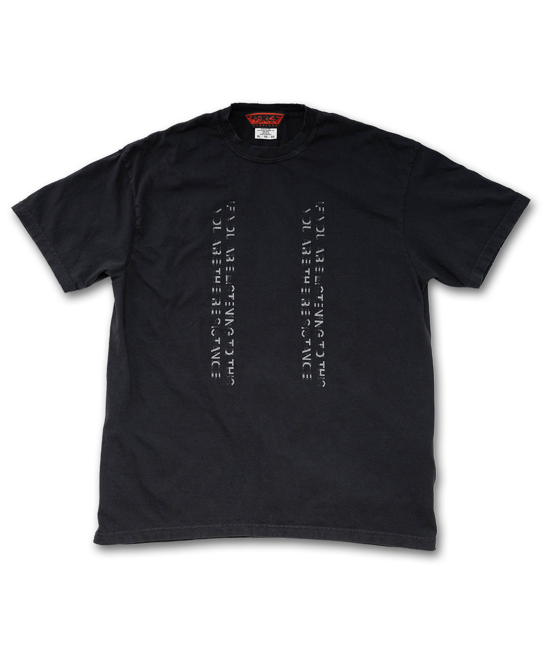 PLAYFORD CAPITALがアーティスト 小町渉によるユニークピースと新作グラフィックシリーズをリリース PFC-2026SS-REFLECTIVE-NOIZE-LINE-TEE-BLACK-FRONT