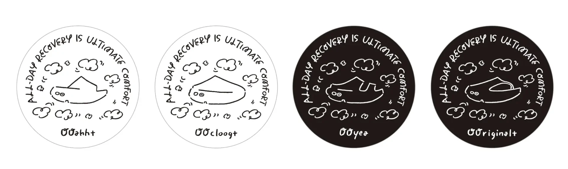 OOFOS<sup><small>®</small></sup>がポップアップ開催。<br>長場雄によるビジュアルも登場 Sticker_img-1920x572