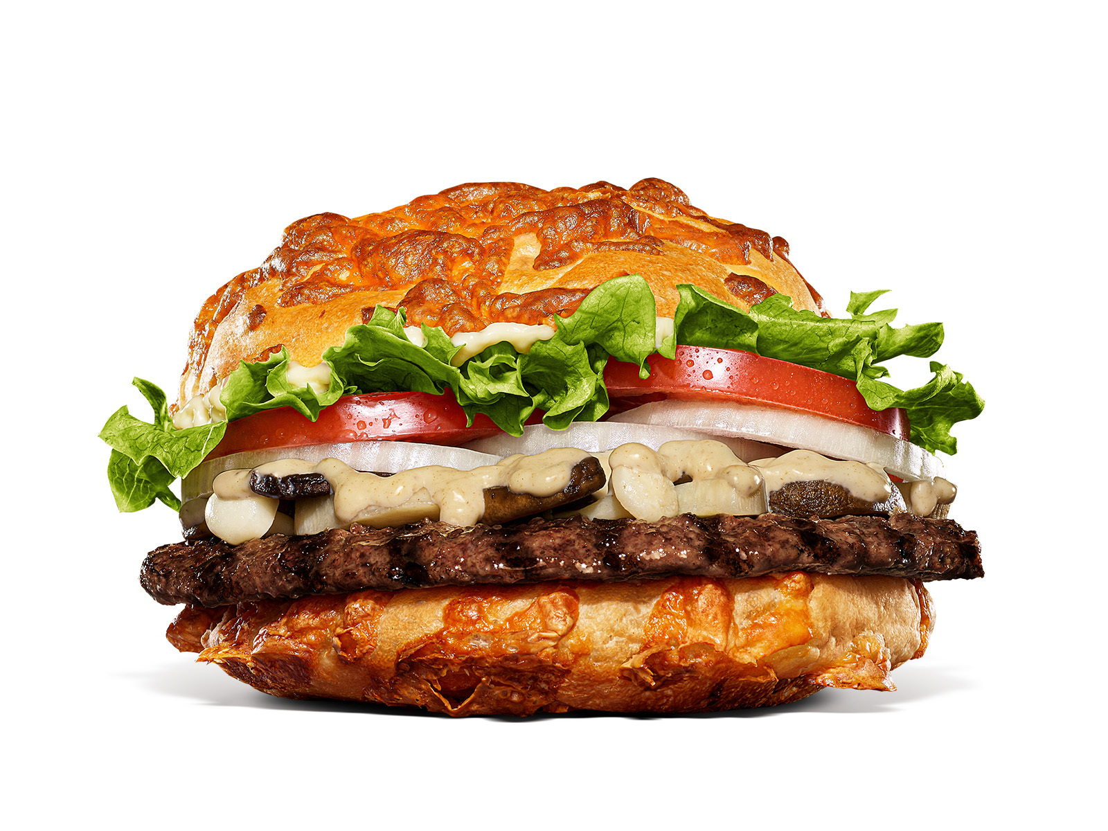 バーガーキング®︎から手作業で焼き上げた“4種チーズのクラフトバンズ”でサンドした“マッシュルームアグリーバーガー®︎”が新登場 sub1-3