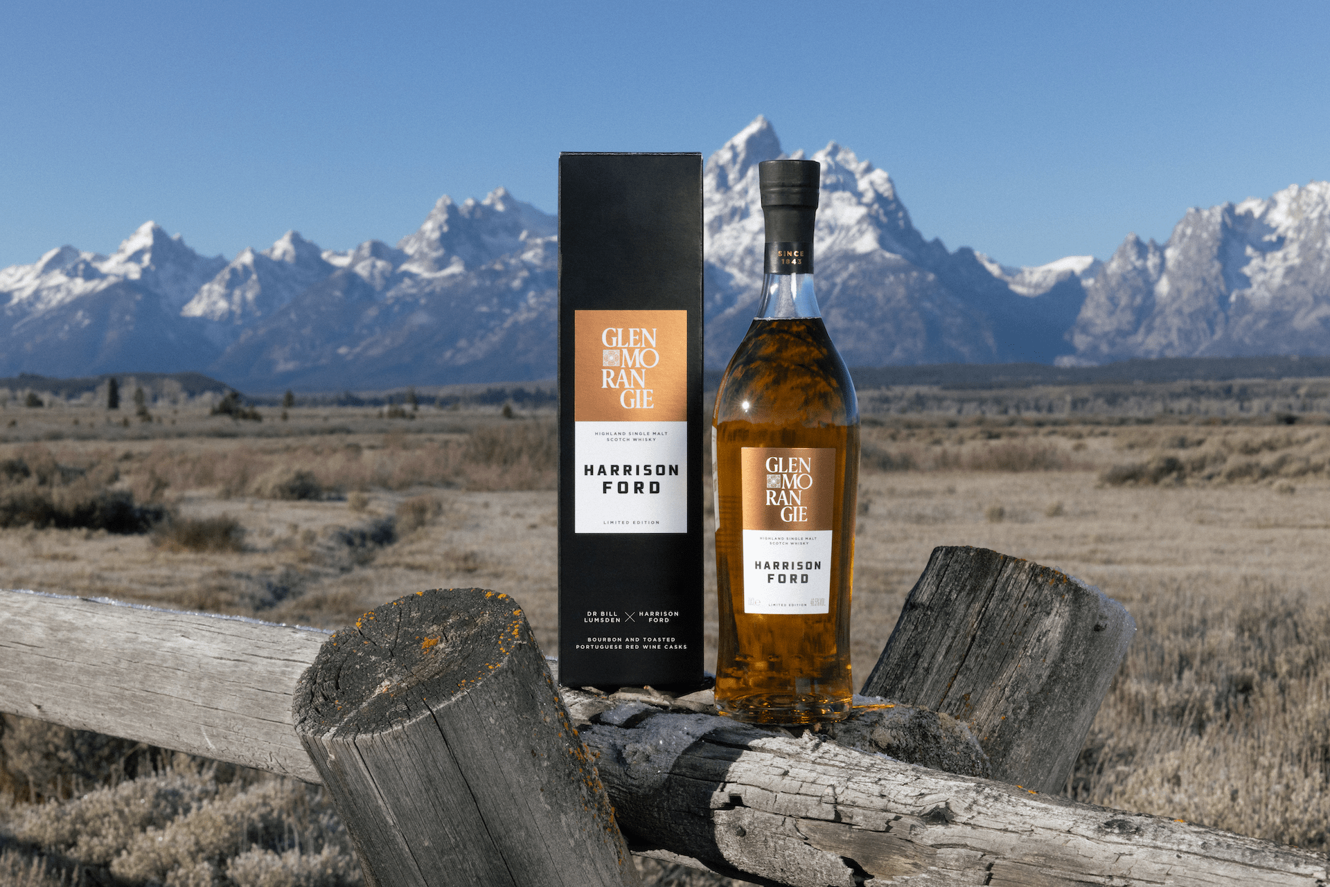 〈Glenmorangie〉が名優 ハリソン・フォードの名を冠したリミテッドエディションを数量限定で発売 Glenmo-HF_BottleKV-V1-Fence-1
