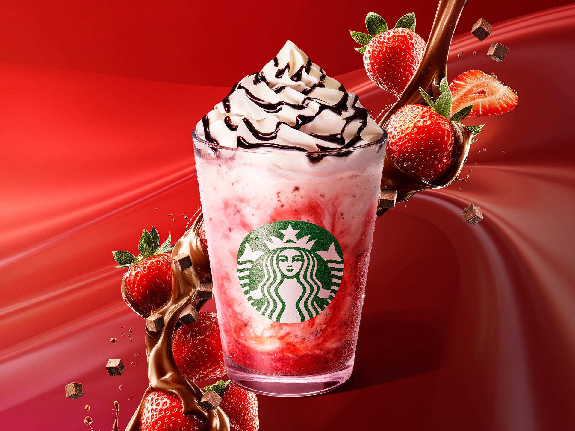 スターバックス コーヒーからイチゴの果肉感とつぶつぶとしたチョコレートの食感が楽しめる新作2種を発売 sub3-4