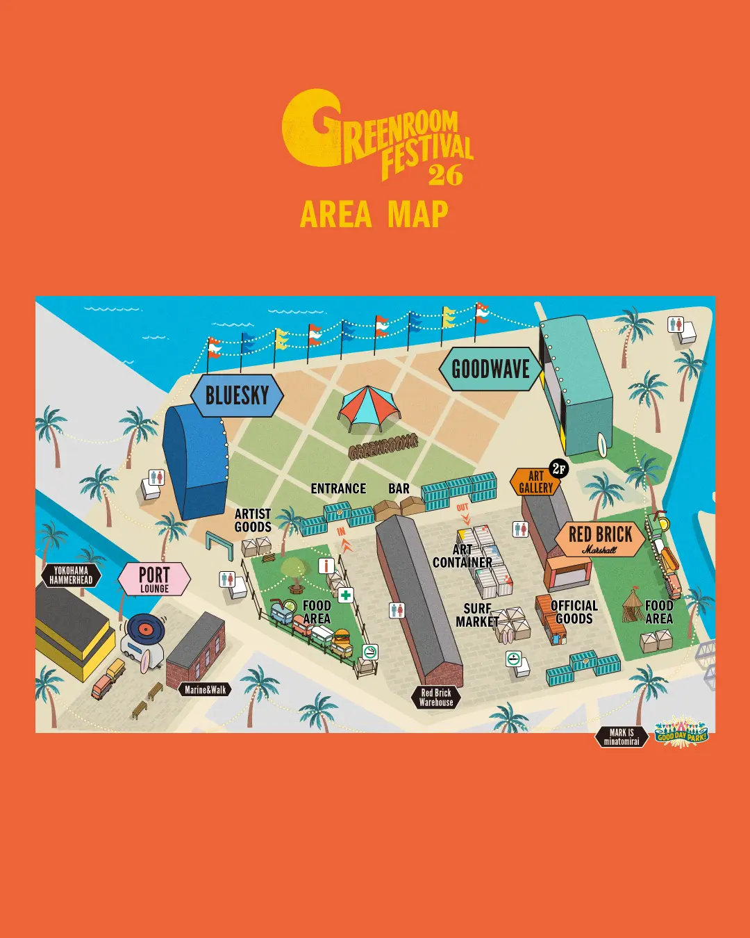 GREENROOM FESTIVAL'26ガイド<br>〜音楽・アート・マーケットで楽しむ横浜の週末〜 08_4_5_GRF26_MAP_0423