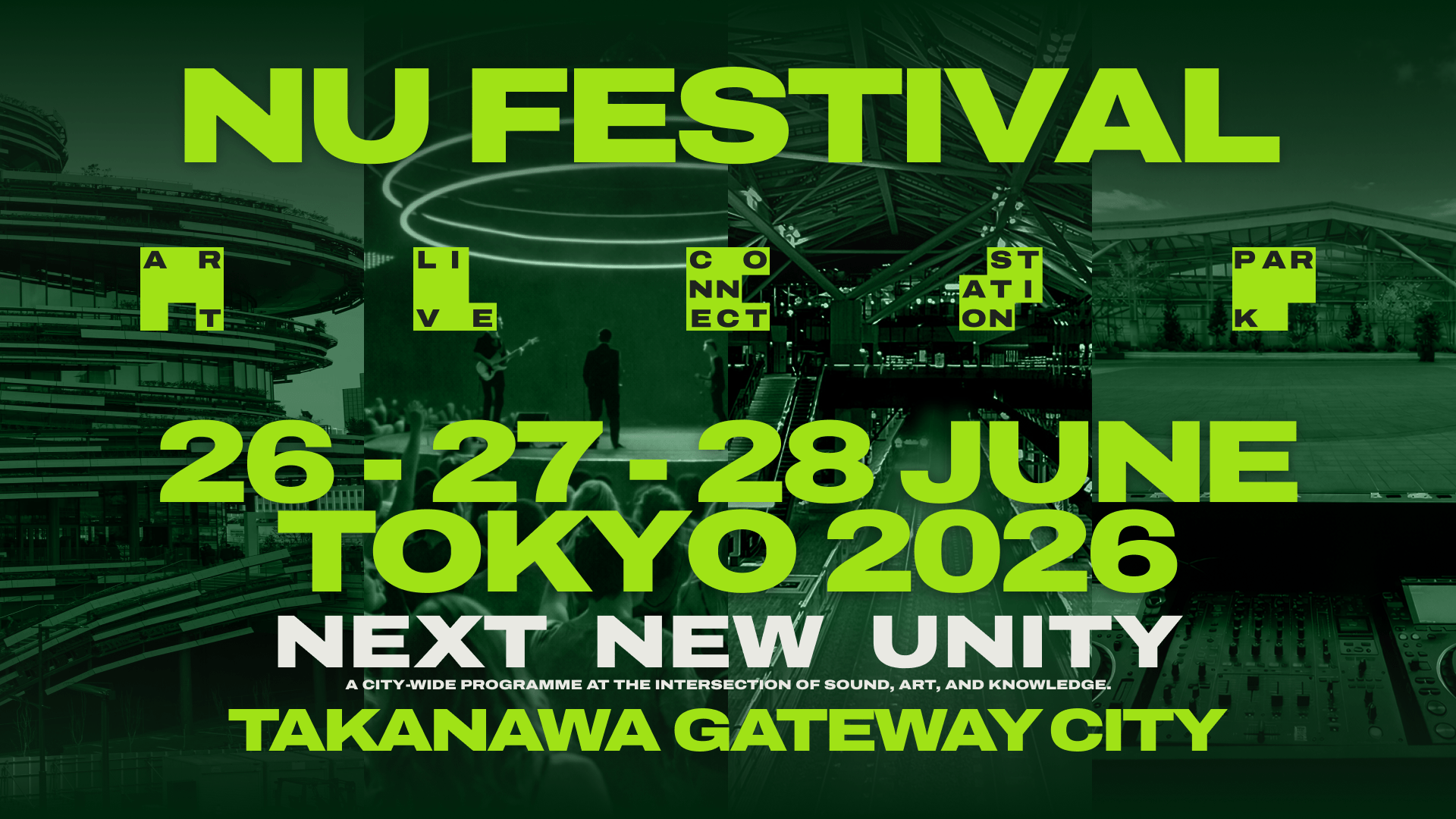 世界最先端の音楽とアートのフェスティバル＜NU Festival＞がTAKANAWA GATEWAY CITYにて開催 NU-KV-main_yoko