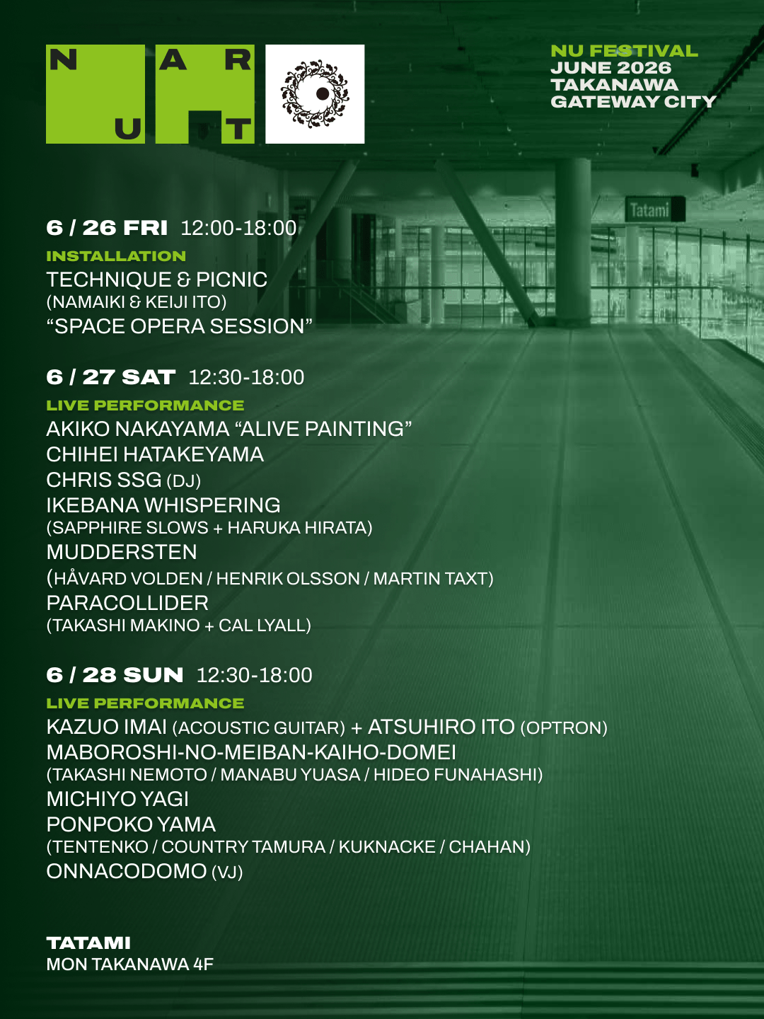 世界最先端の音楽とアートのフェスティバル＜NU Festival＞がTAKANAWA GATEWAY CITYにて開催 f2f629aaf95b858910b583aee61a4afa