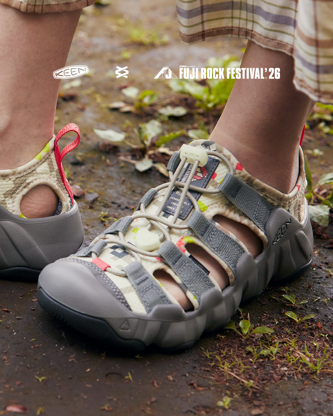 〈KEEN〉が<FUJI ROCK FESTIVAL ’26>とのコラボレーション第7弾を発表 sub6-6 〈KEEN〉が<FUJI ROCK FESTIVAL ’26>とのコラボレーション第7弾を発表 sub6-6