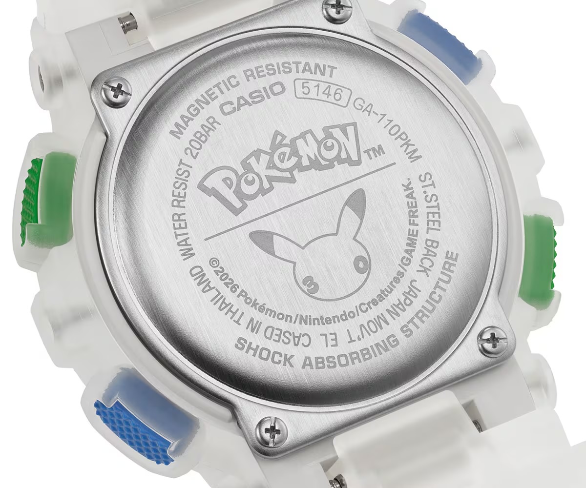 〈G-SHOCK〉が『ポケモン』の30周年を記念したコラボレーションモデルを発表 features-case-back 〈G-SHOCK〉が『ポケモン』の30周年を記念したコラボレーションモデルを発表 features-case-back